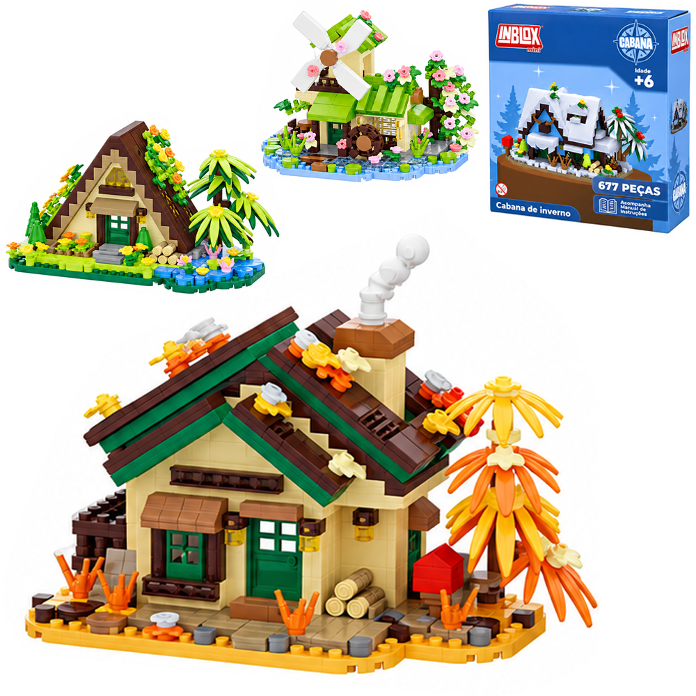 BLOCOS DE MONTAR INBLOX MINI CABANA TLEG