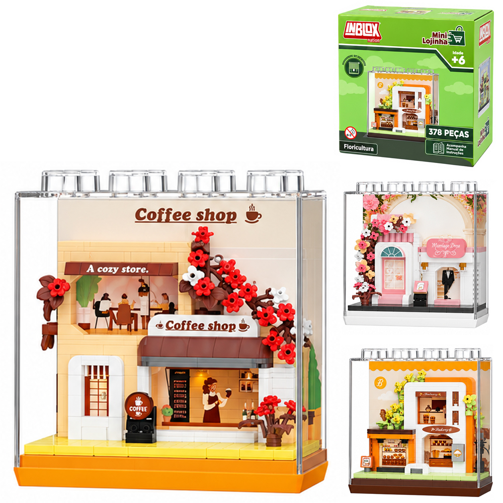 BLOCOS DE MONTAR INBLOX MINI LOJINHA TLEG