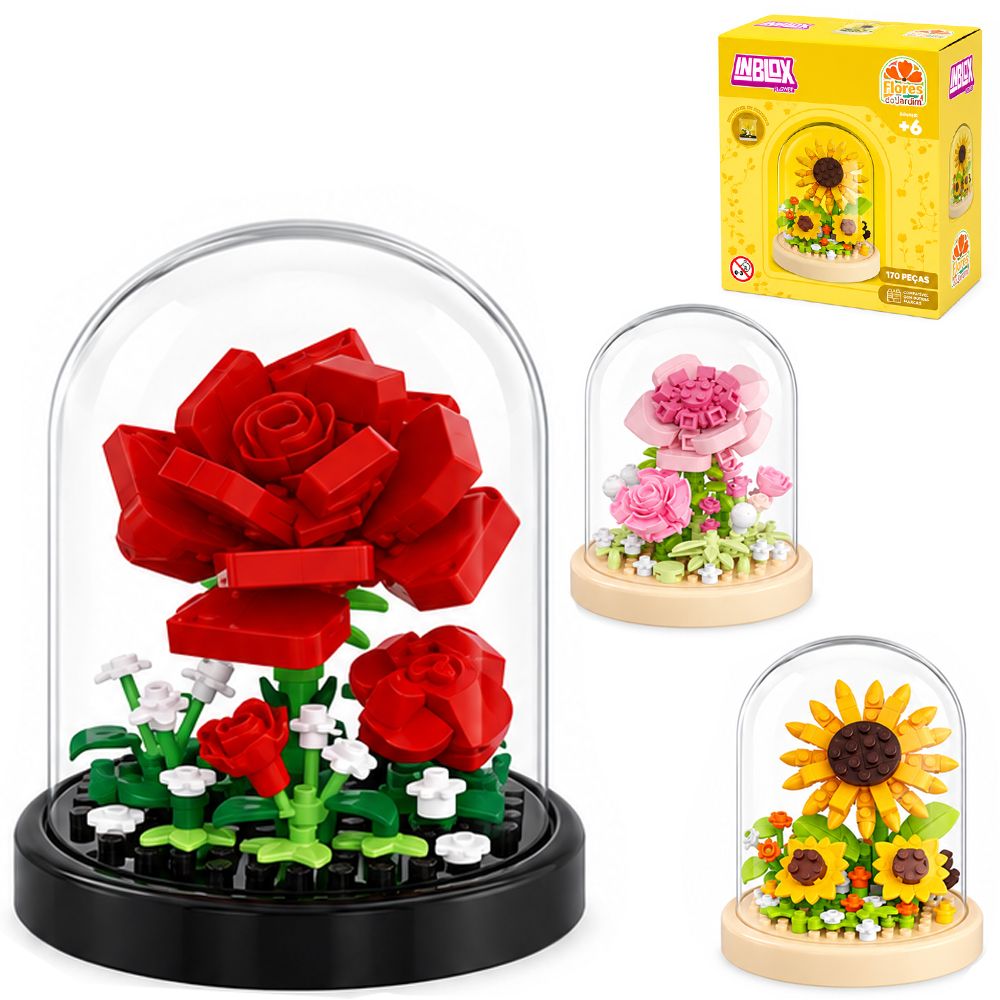 BLOCOS DE MONTAR INBLOX MINI FLORES CUPULA TLEG