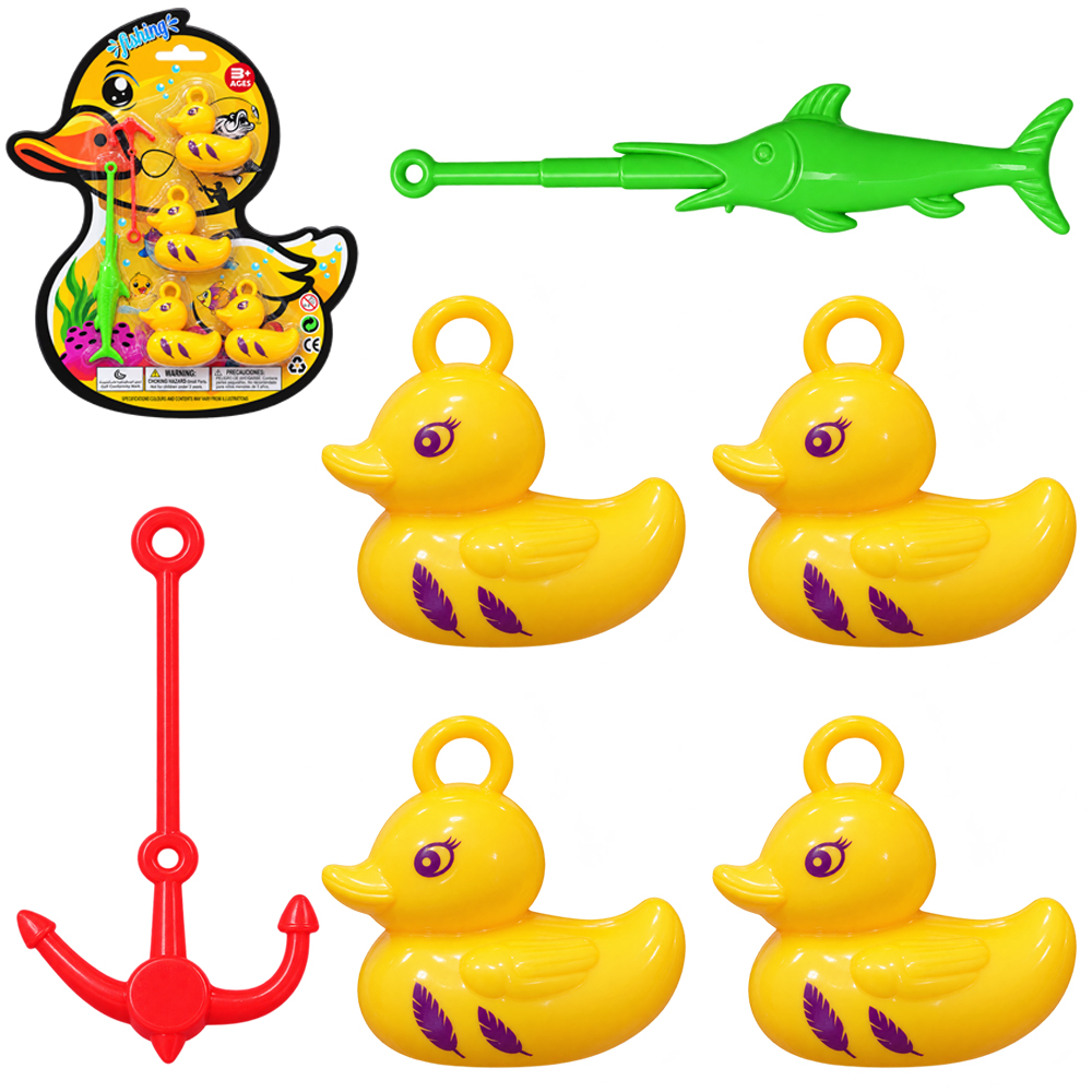 VARINHA PEGA PEIXE / PATO COM 4 PECAS FISHING