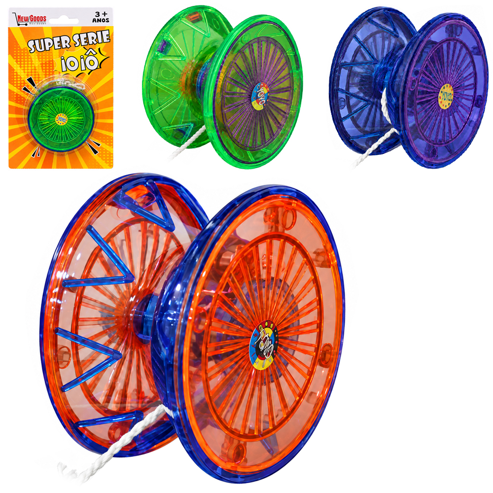 IOIO (YOYO) COM LUZ DE PLASTICO SUPER SERIE A BATERIA