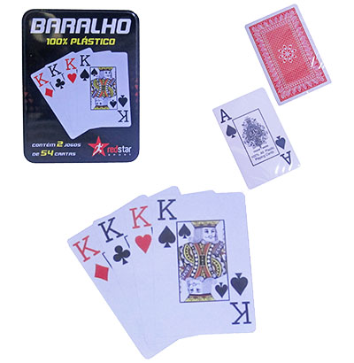 JOGO BARALHO RED STAR 54 CARTAS