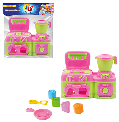 KIT COZINHA INFANTIL BABY EDUCATIVO DIDATICO COM FOGAO + ACESSORIOS COZINHA DIDATICA 7 PECAS