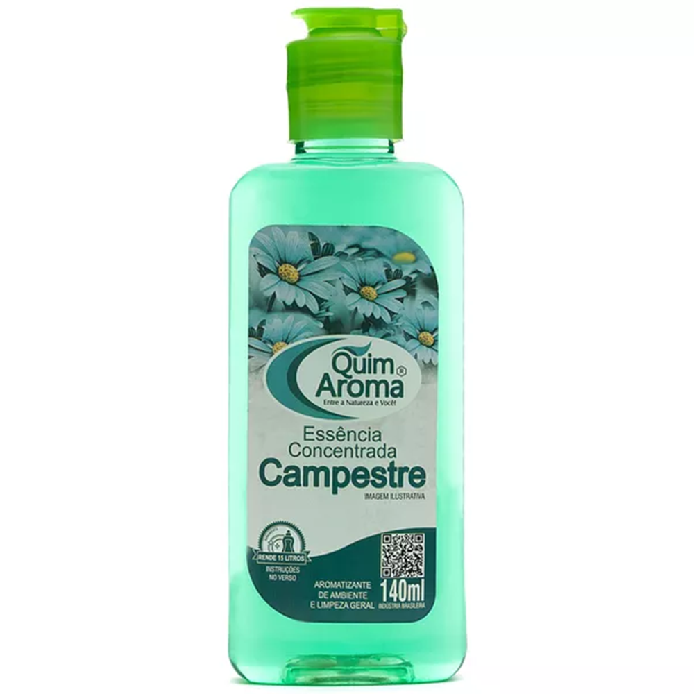 ESSENCIA CONCENTRADA AROMATIZANTE DE AMBIENTE CAMPESTRE COM TAMPA FLIP 140ML