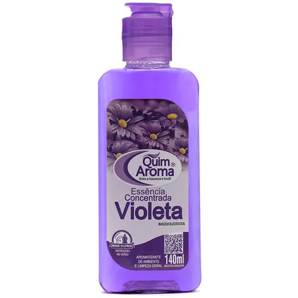 ESSENCIA CONCENTRADA AROMATIZANTE DE AMBIENTE VIOLETA COM TAMPA FLIP 140ML