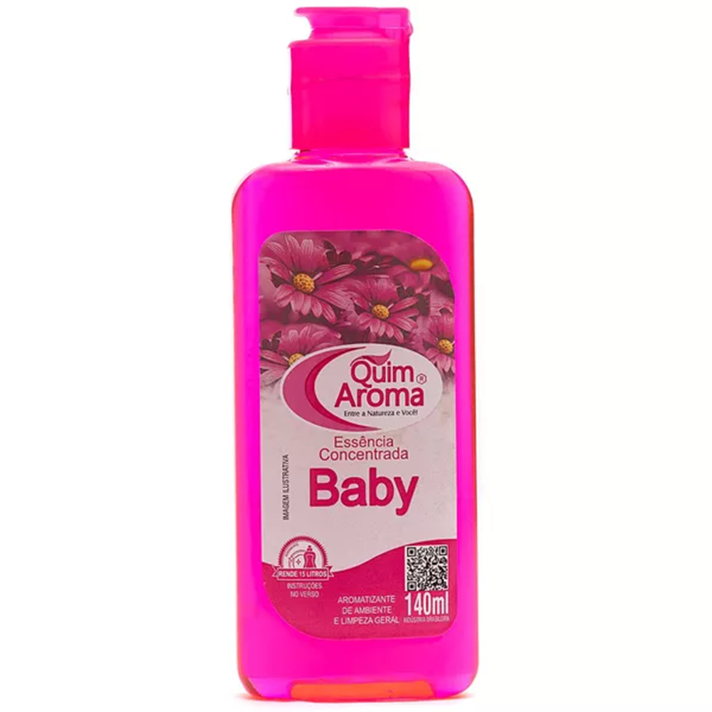 ESSENCIA CONCENTRADA AROMATIZANTE DE AMBIENTE BABY COM TAMPA FLIP 140ML