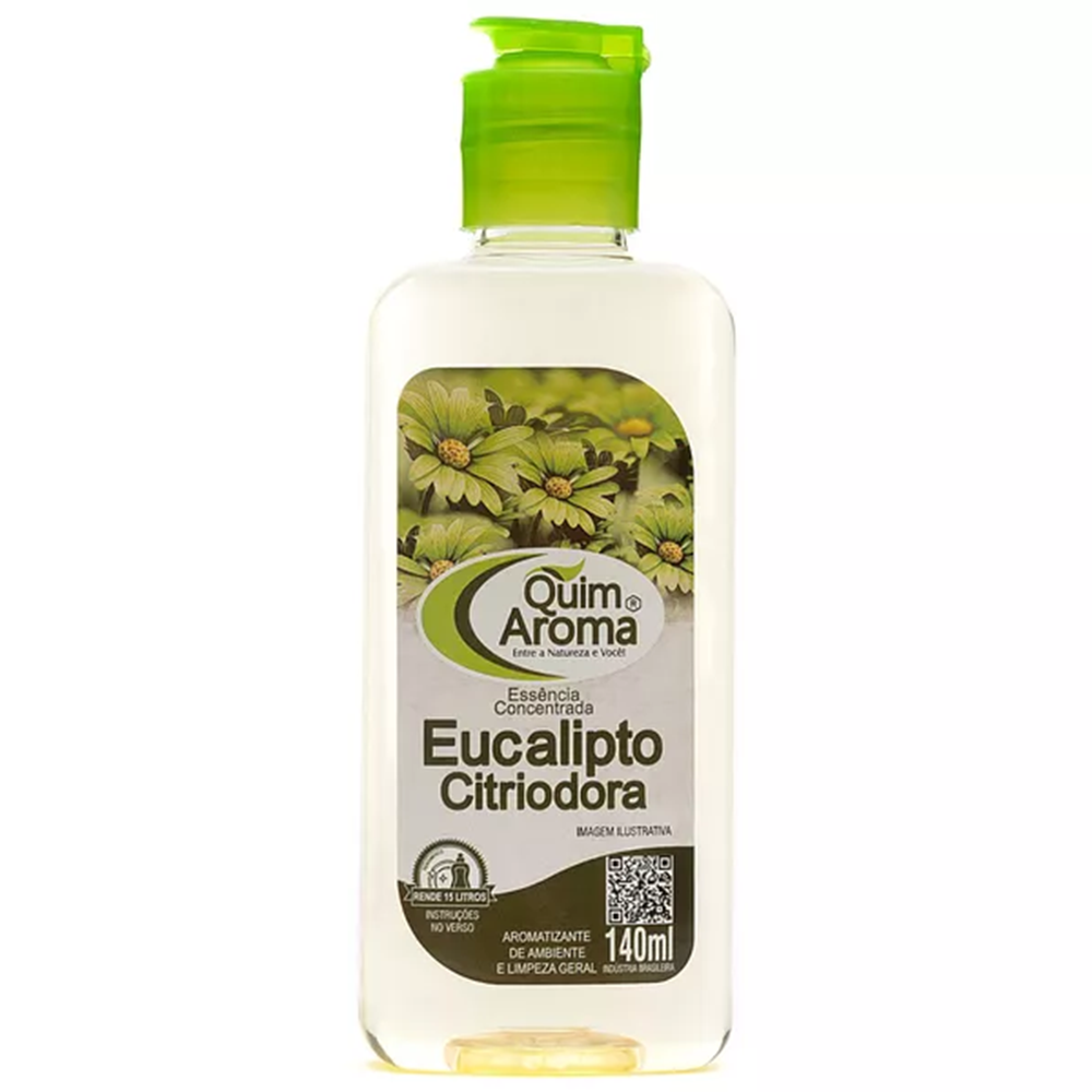 ESSENCIA CONCENTRADA AROMATIZANTE DE AMBIENTE EUCALIPTO CITRIODORA COM TAMPA FLIP 140ML