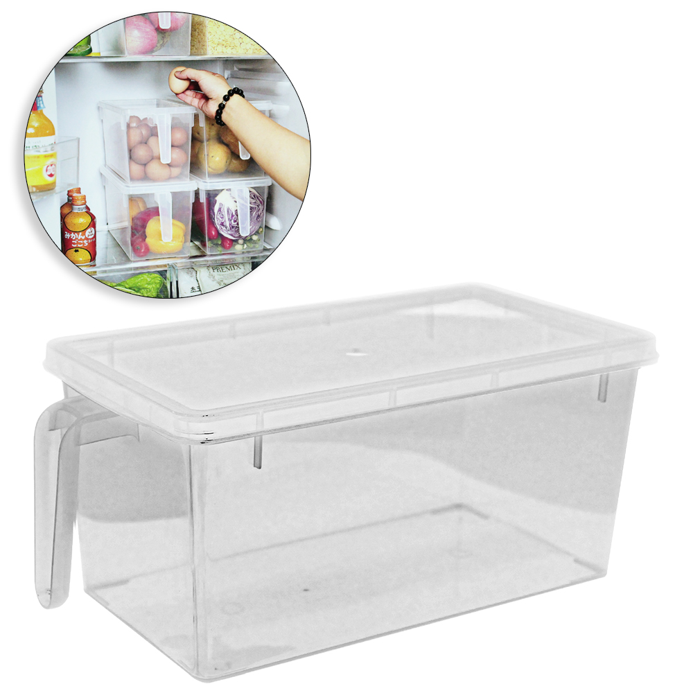 CAIXA ORGANIZADOR DE PLASTICO RETANGULAR COM ALCA 28,5X14X12CM