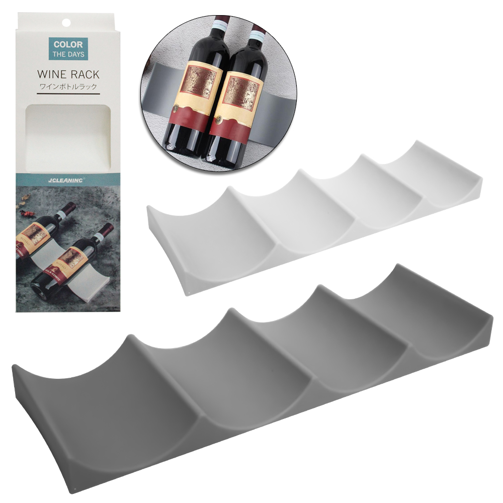 SUPORTE PARA GARRAFA DE VINHO / LATA DE PLASTICO WINE RACK MULTIUSO 29,5X10X2,3CM