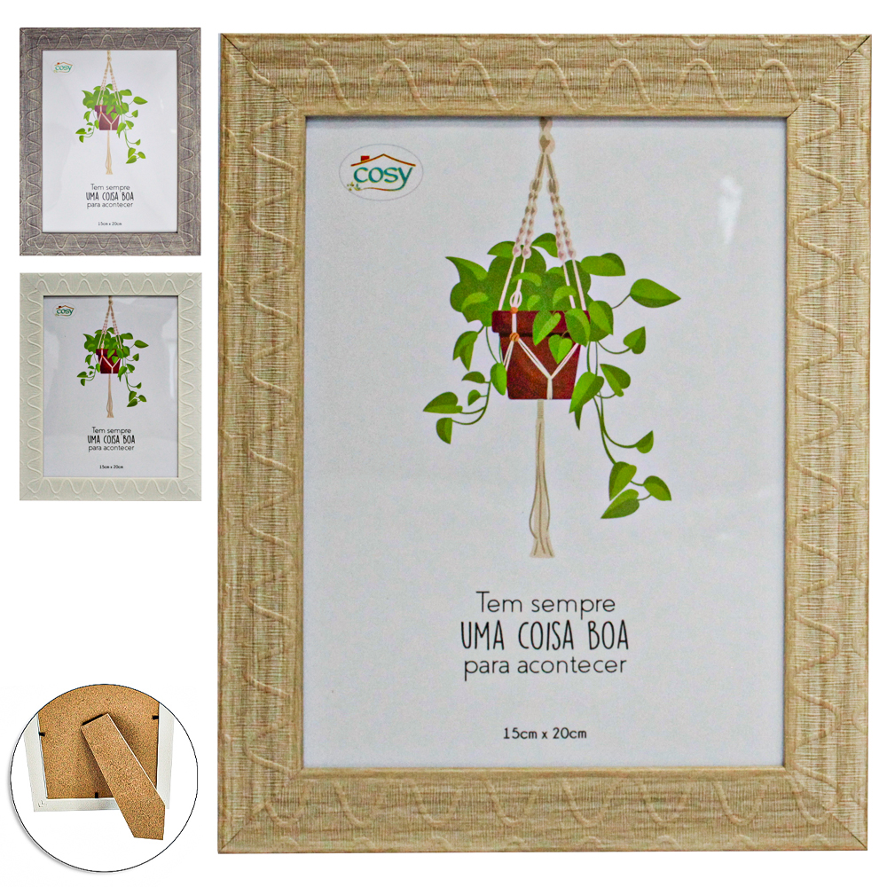 PORTA RETRATO 15X20 COM MOLDURA DE PLASTICO TMD