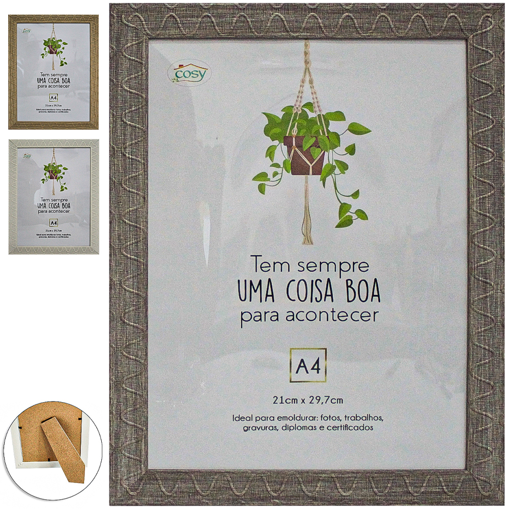 QUADRO PARA DIPLOMAS / CERTIFICADOS A4 DE PLASTICO TMD 29,7X21CM