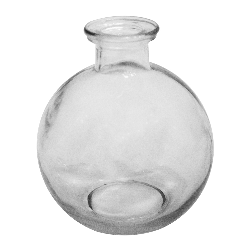 VASO DE VIDRO REDONDO 10X8CM DE Ø