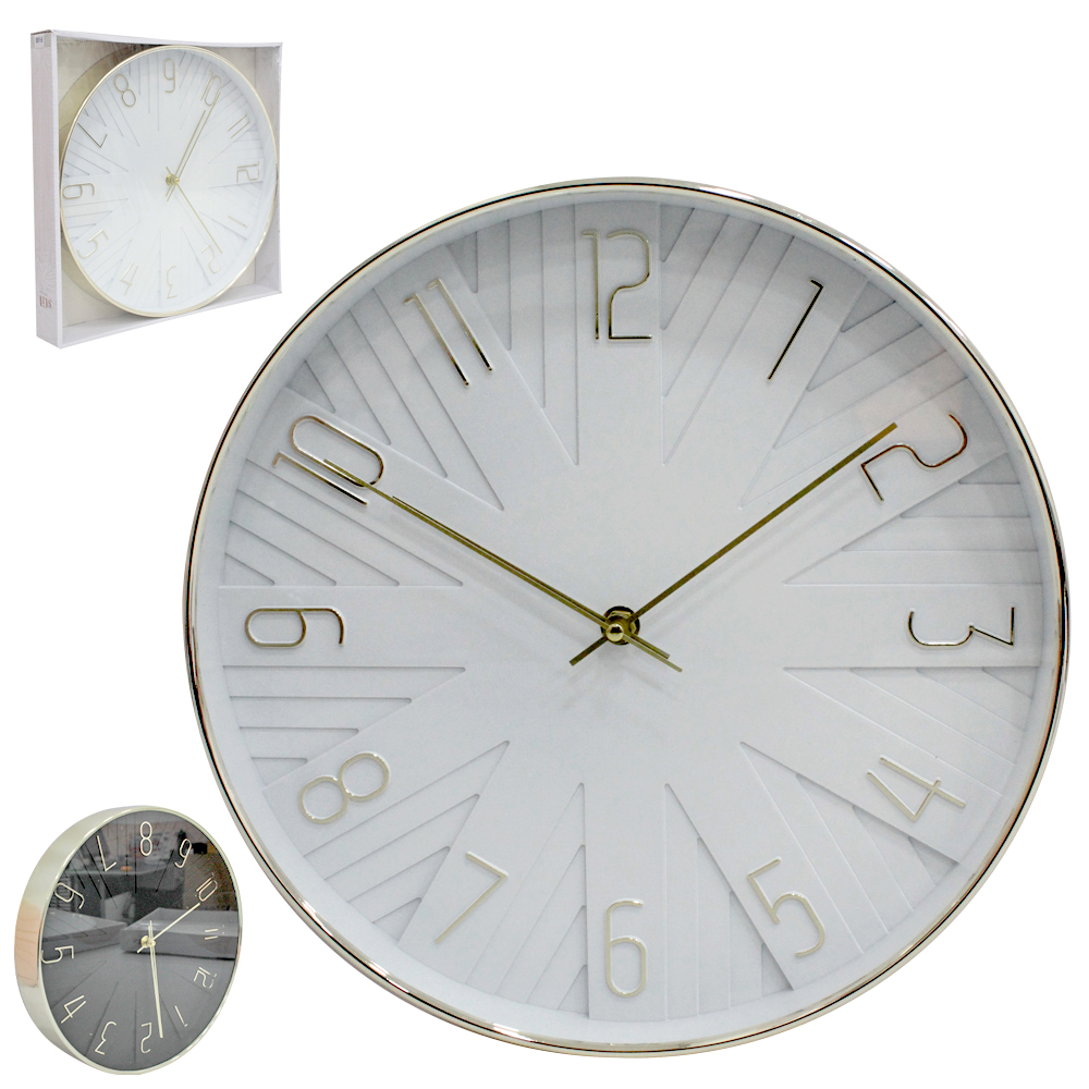 RELOGIO DE PAREDE REDONDO STIL DECOR 30,5CM DE Ø