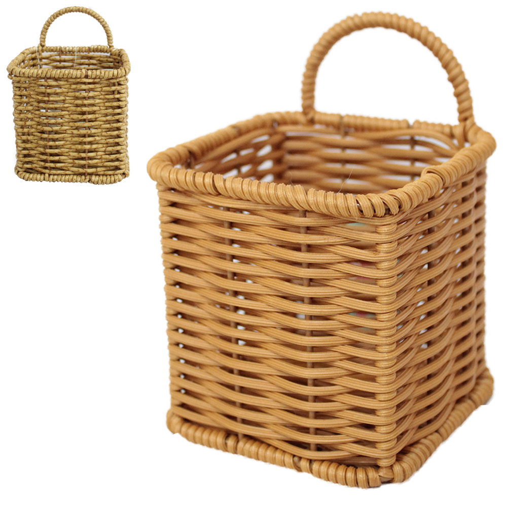 CESTO ORGANIZADOR DE PLASTICO TIPO VIME QUADRADO COM ALCA INOVA 14X10CM