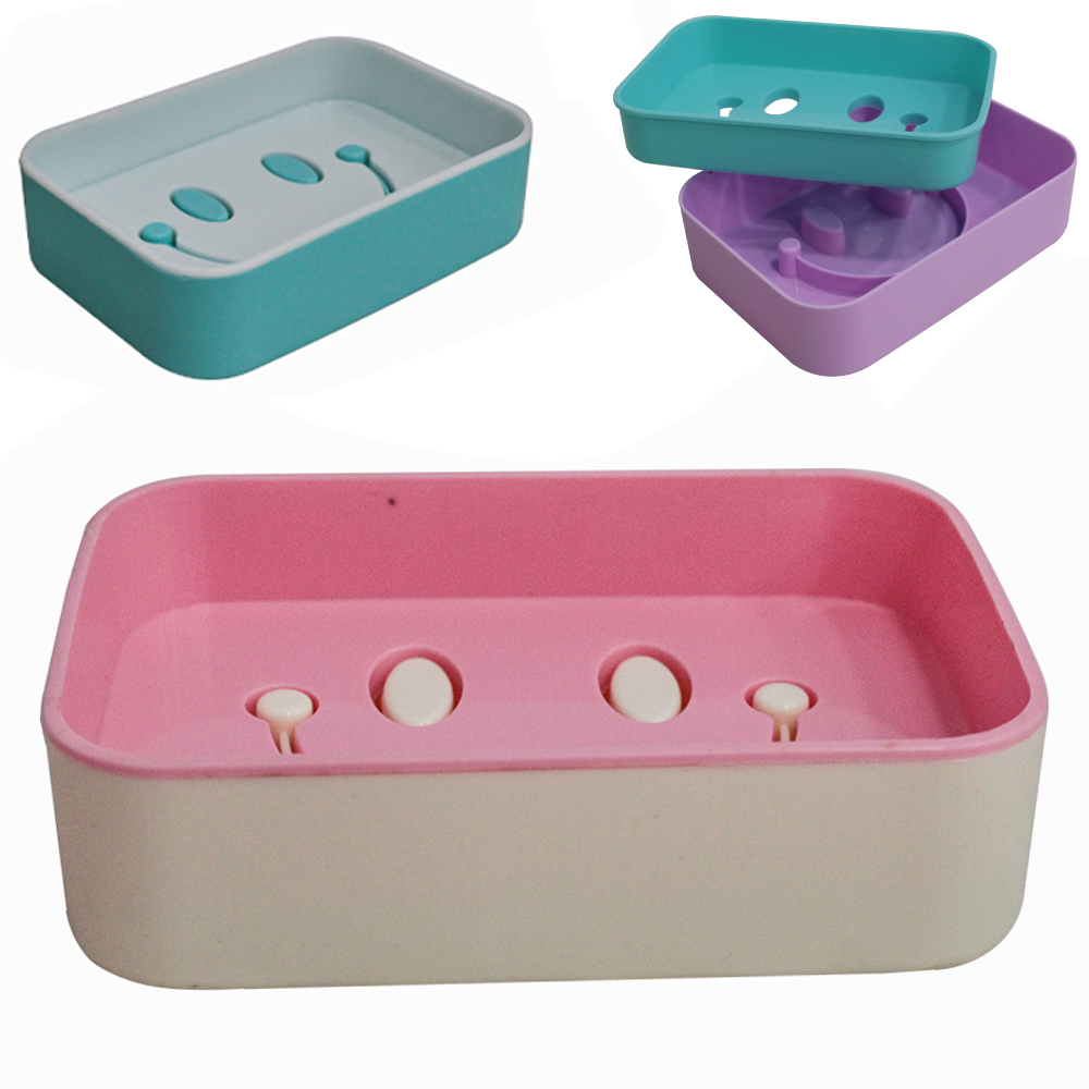 SABONETEIRA DE PIA DE PLASTICO RETANGULAR SMILE 13X9X3,5CM