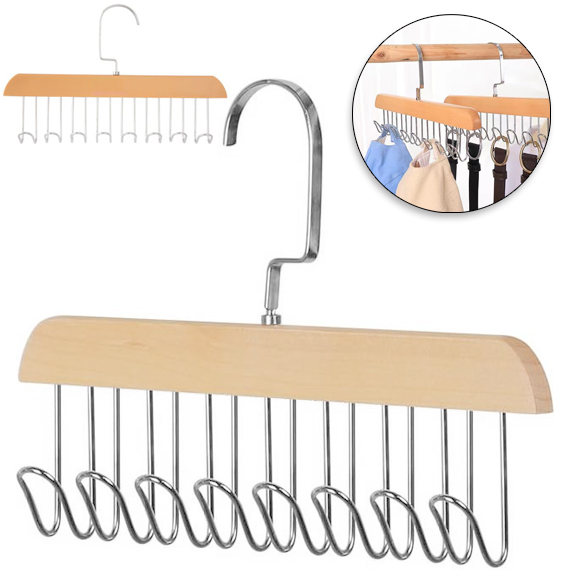 CABIDE GANCHO DE METAL MULTIFUNCIONAL COM 8 GANCHOS 28X17,5X1,2CM