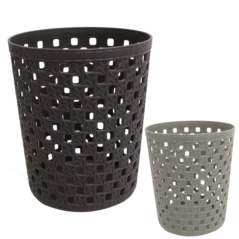 CESTO ORGANIZADOR PORTA TRECO DE PLASTICO REDONDO VAZADO 15X12,7CM DE Ø