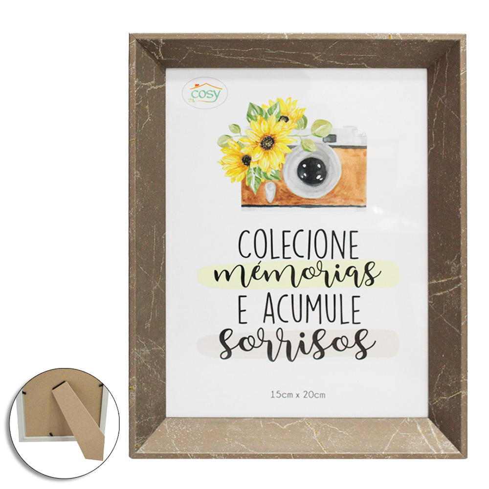PORTA RETRATO 15X20 COM MOLDURA DE PLASTICO TMD