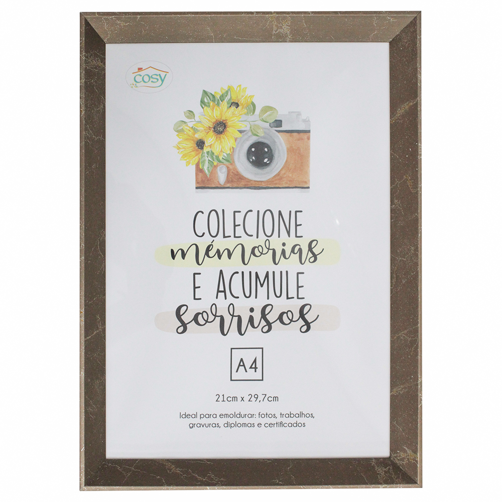 QUADRO PARA DIPLOMAS / CERTIFICADOS A4 DE PLASTICO TMD 30X21CM