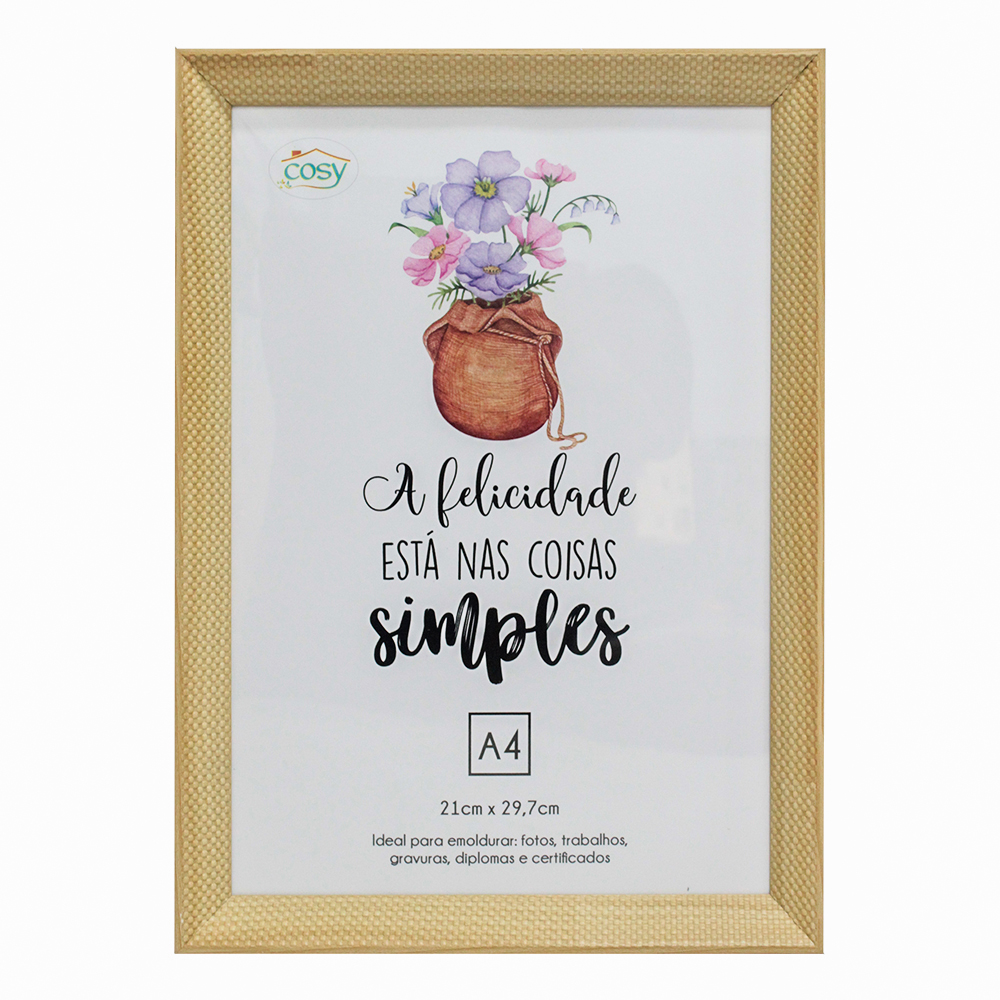 QUADRO PARA DIPLOMAS / CERTIFICADOS A4 DE PLASTICO TMD 30X21CM