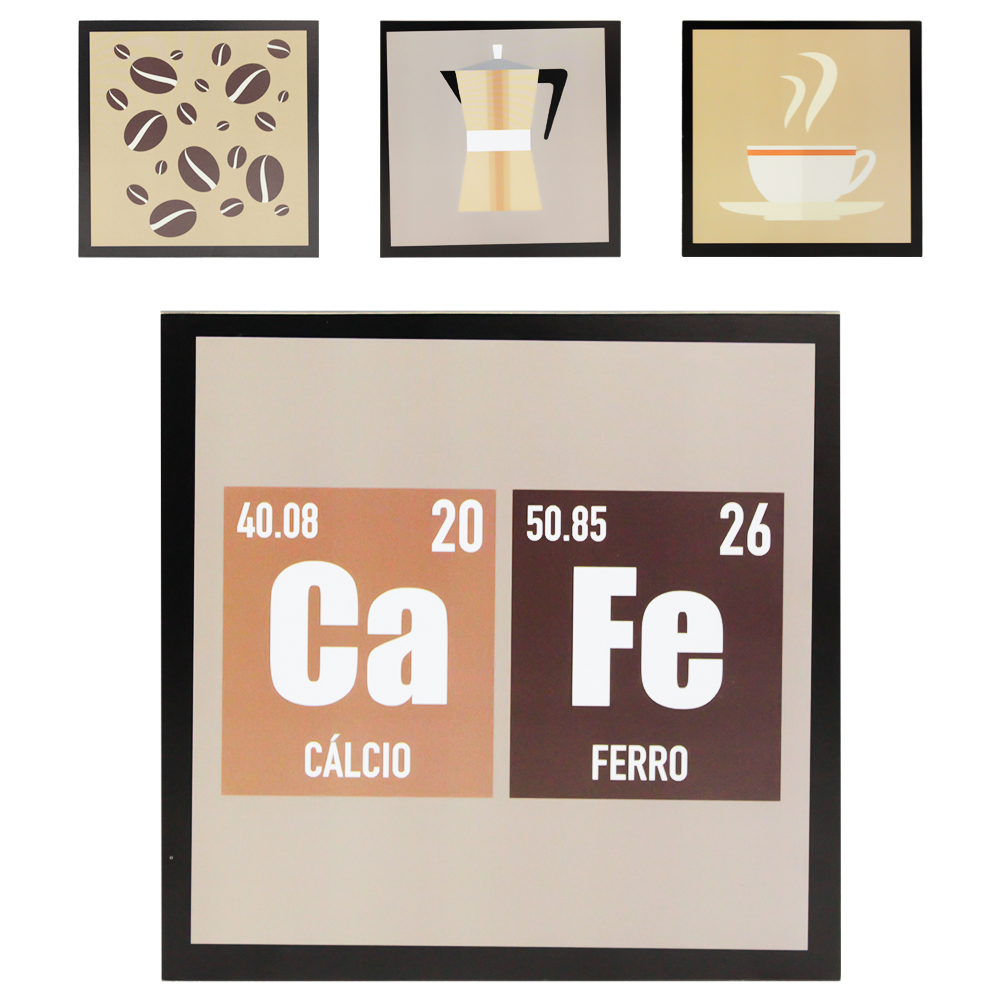 ENFEITE PLACA DE MADEIRA MDF SORTIDOS 19X19CM