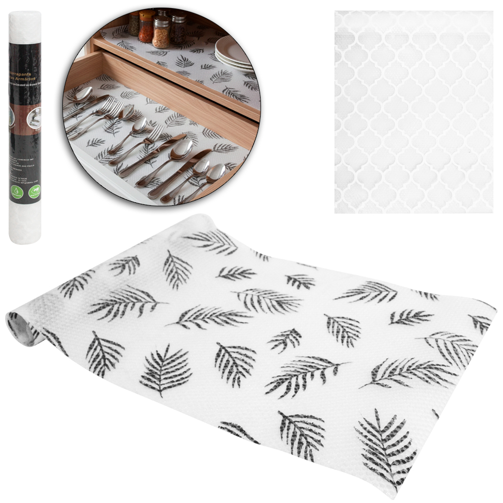 FORRO / ESTEIRA / TAPETE MULTIUSO ANTIDERRAPANTE PARA ARMARIO E GAVETA 30X90CM