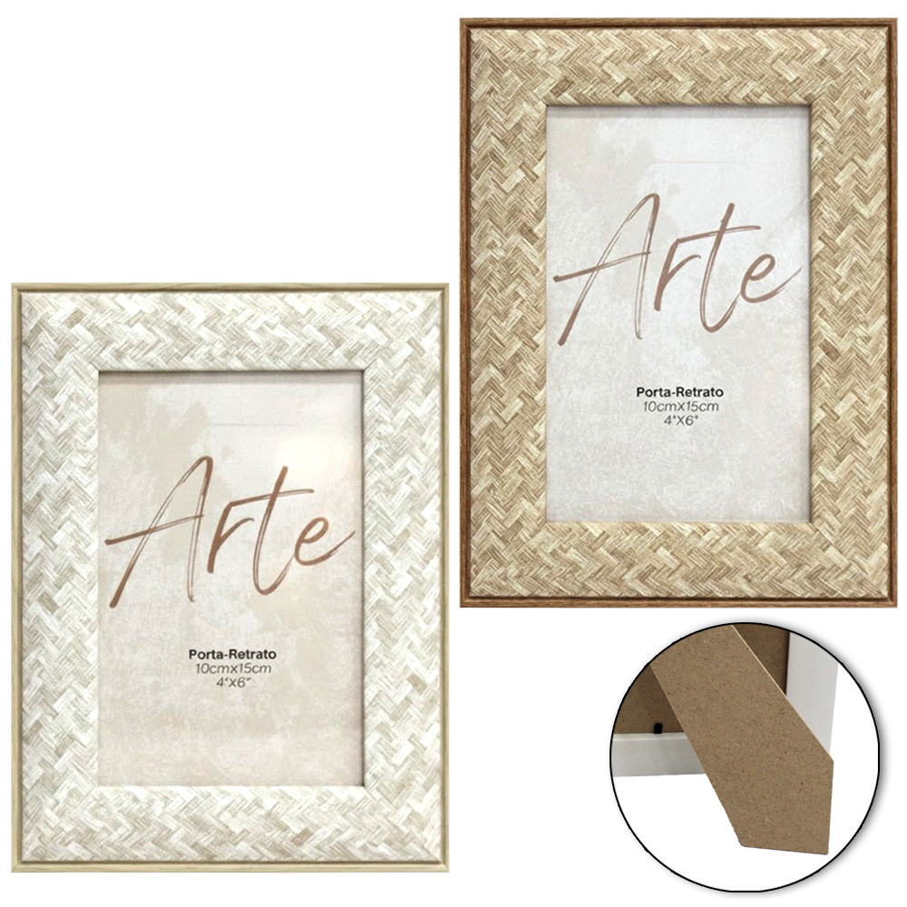 PORTA RETRATO 10X15 COM MOLDURA DE PLASTICO TMD