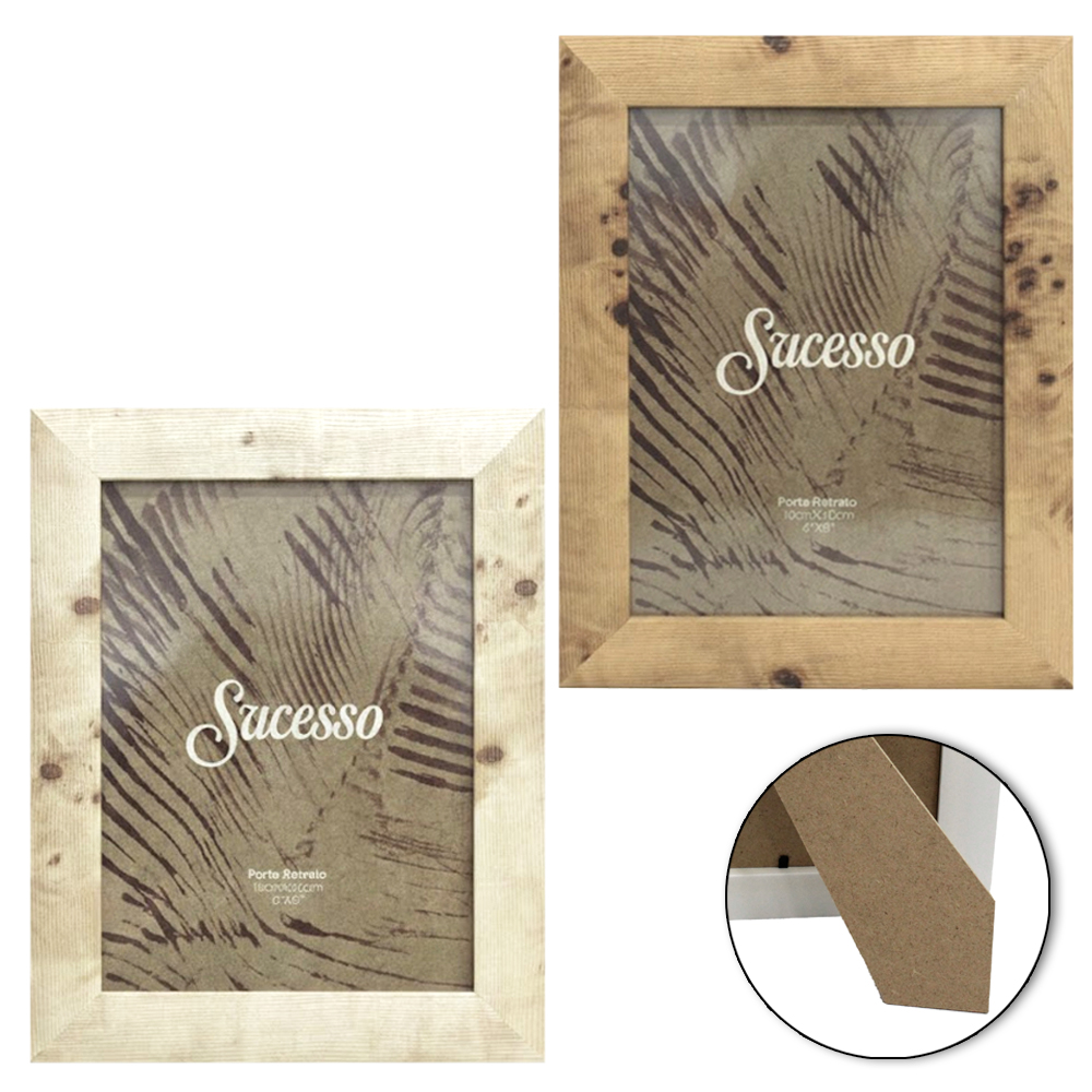 PORTA RETRATO 15X20 COM MOLDURA DE PLASTICO TMD