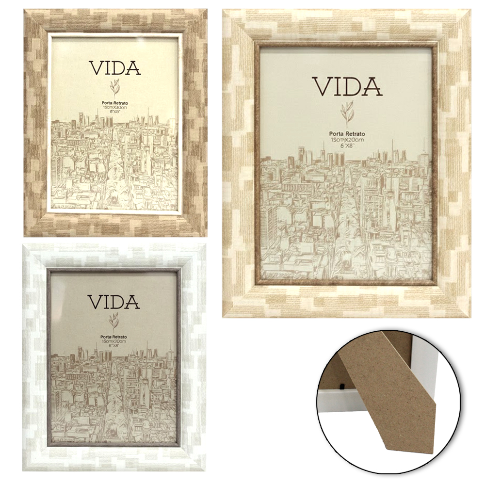 PORTA RETRATO 15X20 COM MOLDURA DE PLASTICO TMD