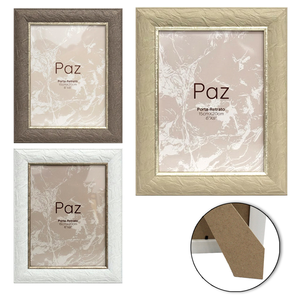PORTA RETRATO 15X20 COM MOLDURA DE PLASTICO TMD