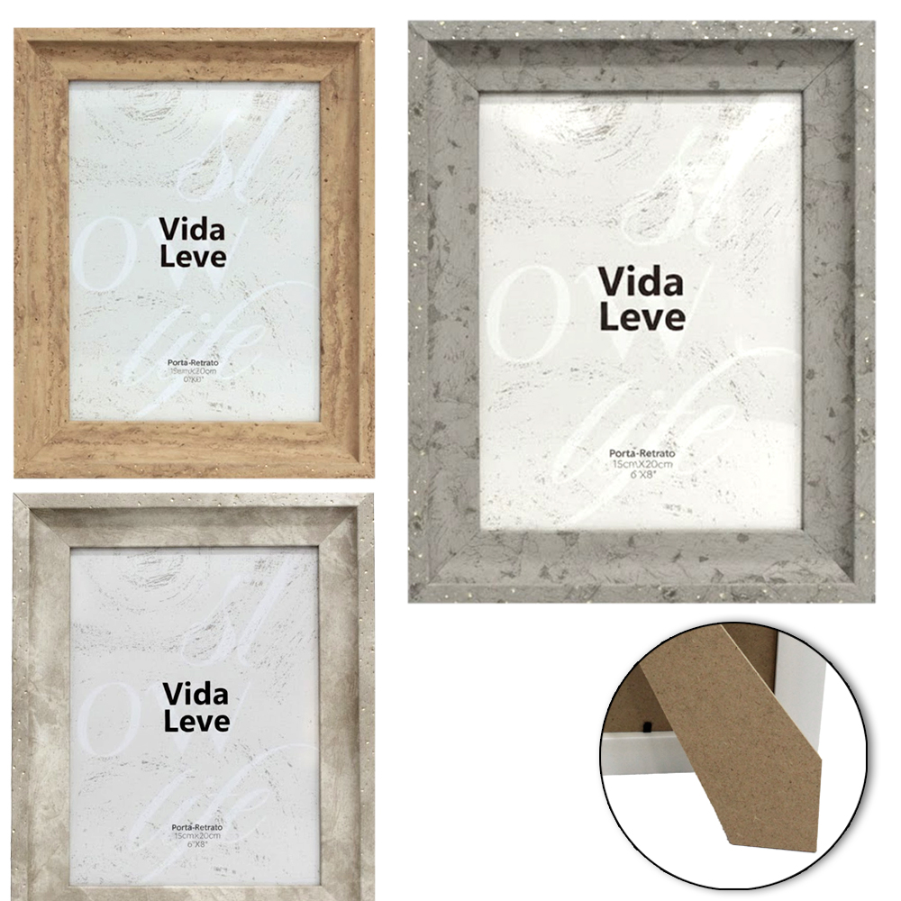 PORTA RETRATO 15X20 COM MOLDURA DE PLASTICO TMD