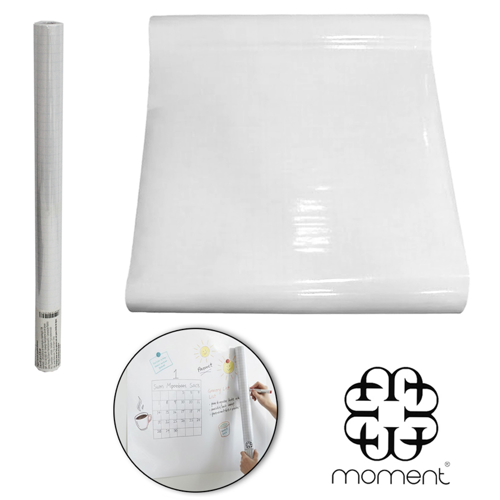 PAPEL PAREDE ROLO AUTOADESIVO QUADRO BRANCO CHALKBOARD MOMENT 45CMX2M