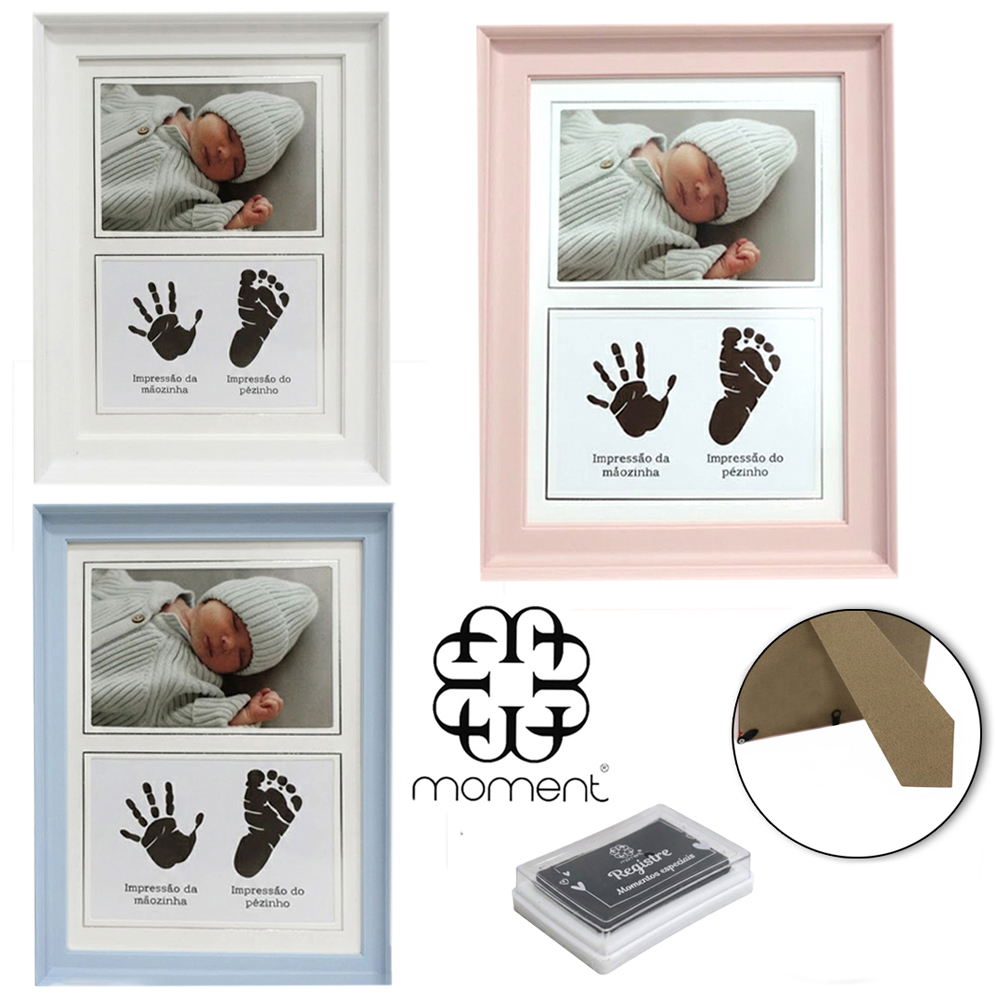 PORTA RETRATO 7X10 COM MOLDURA DE PLASTICO + CARIMBEIRA