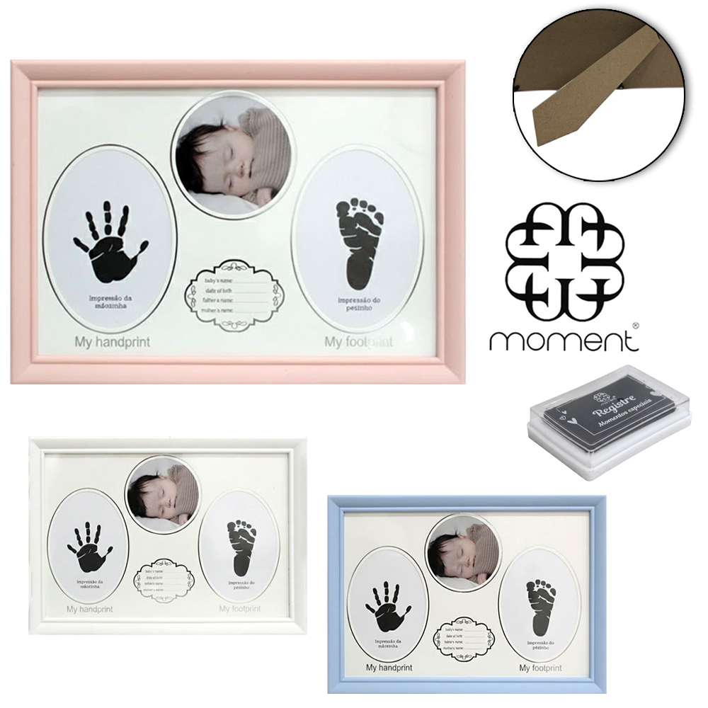 PORTA RETRATO 8X8 COM MOLDURA DE PLASTICO + CARIMBEIRA