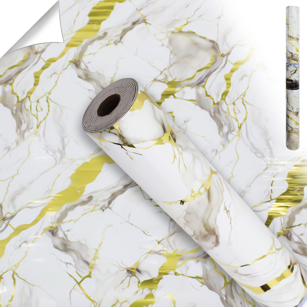 PAPEL DE PAREDE ROLO AUTOADESIVO MARMORE DECOR 120CMX3M