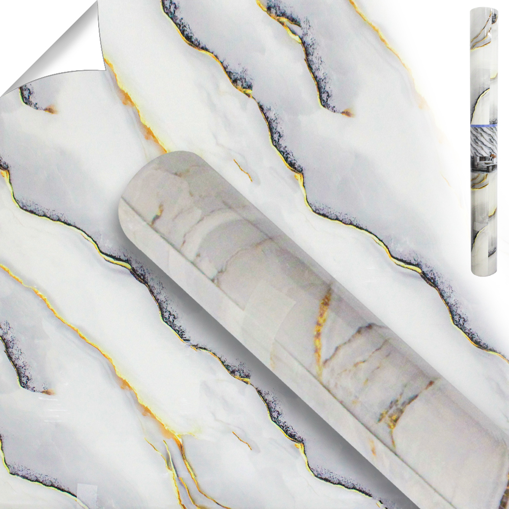 PAPEL DE PAREDE ROLO AUTOADESIVO MARMORE DECOR 120CMX3M