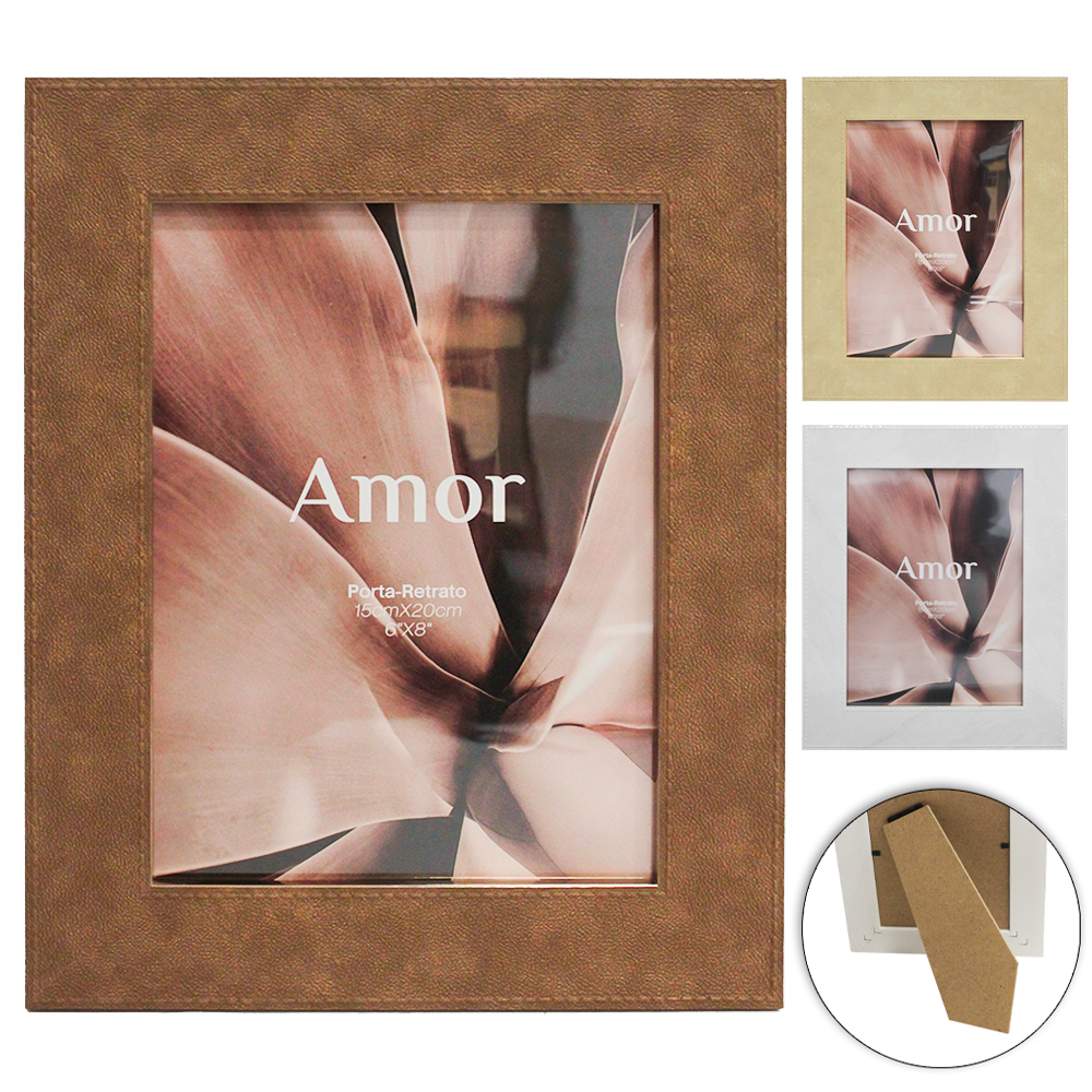 PORTA RETRATO 15X20 COM MOLDURA DE PLASTICO COSTURA