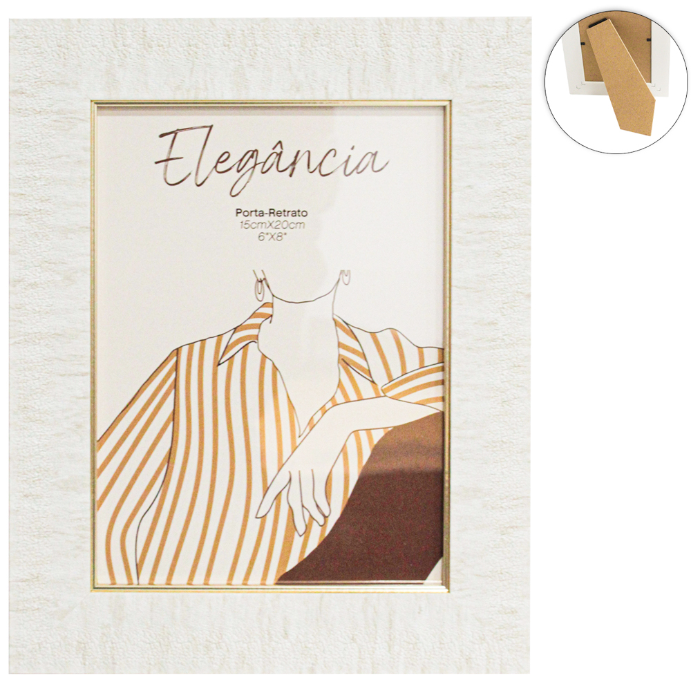 PORTA RETRATO 15X20 COM MOLDURA DE PLASTICO TMD