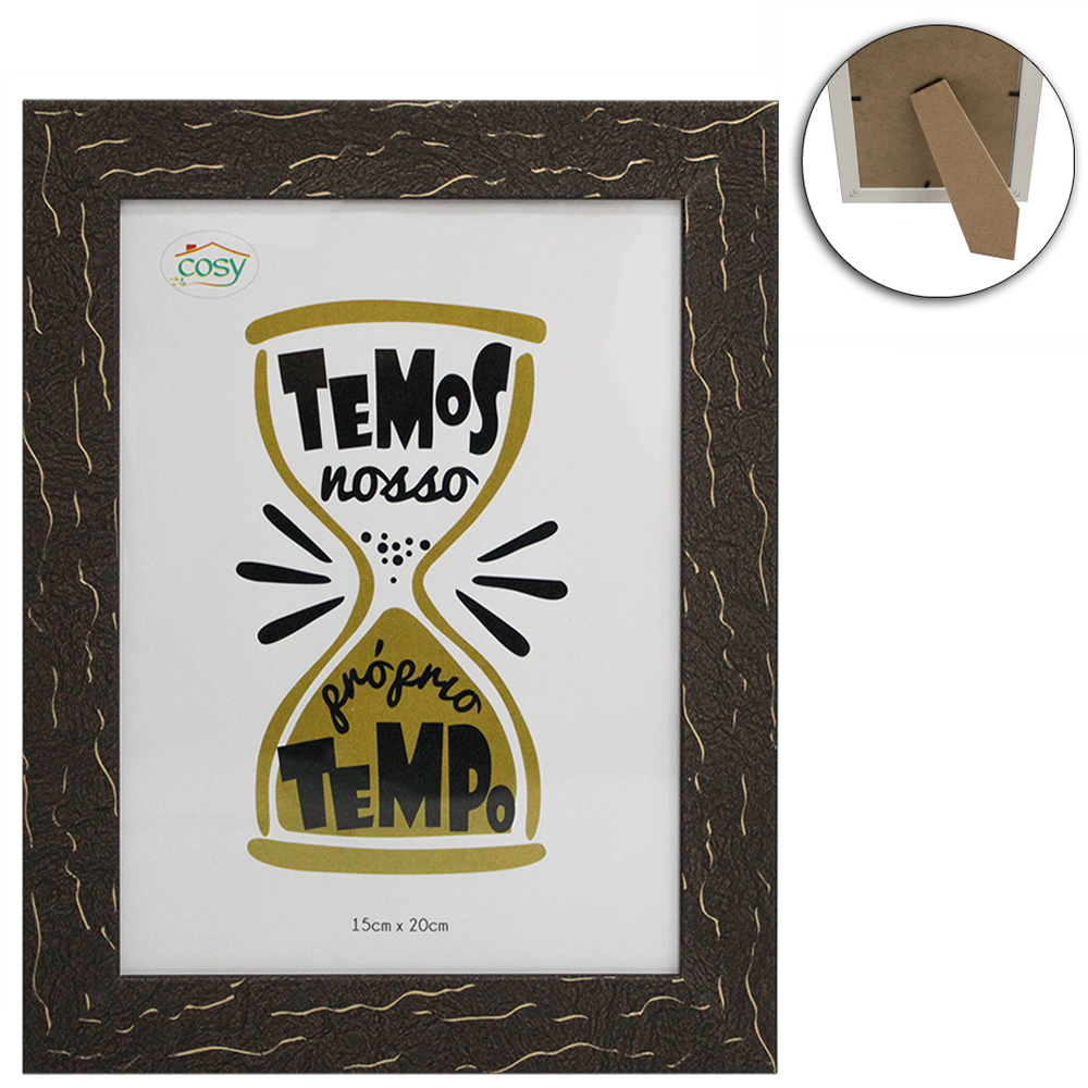 PORTA RETRATO 15X20 COM MOLDURA DE PLASTICO TMD