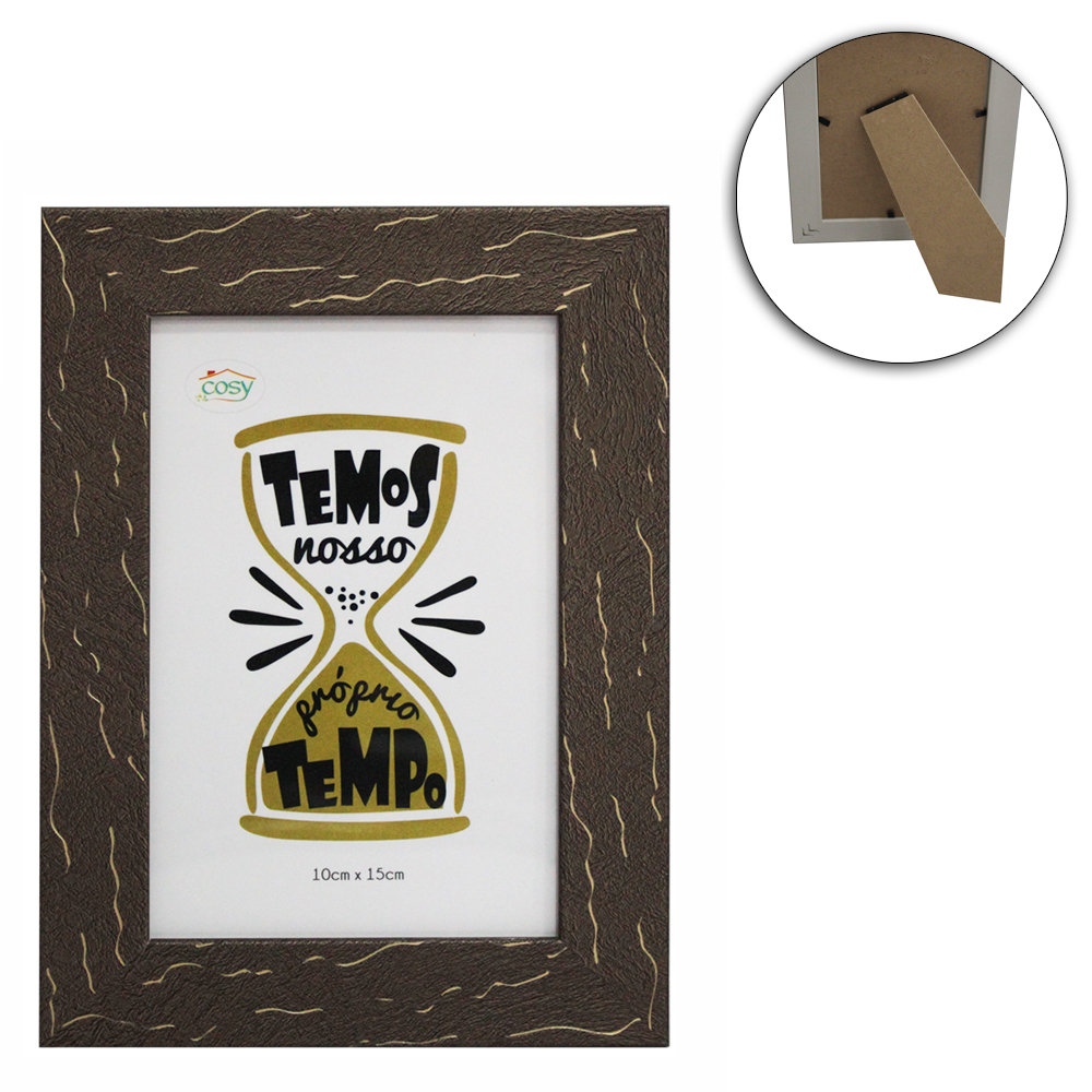 PORTA RETRATO 10X15 COM MOLDURA DE PLASTICO TMD