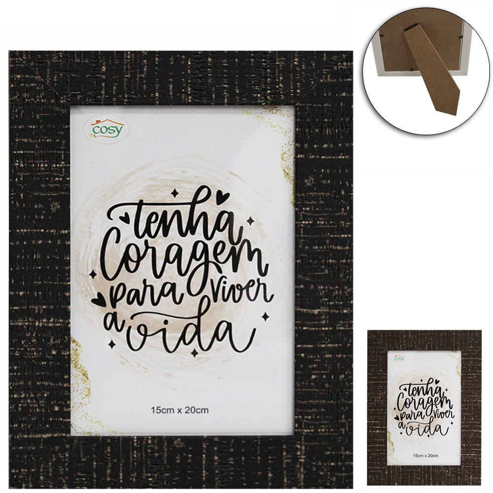 PORTA RETRATO 15X20 COM MOLDURA DE PLASTICO TMD