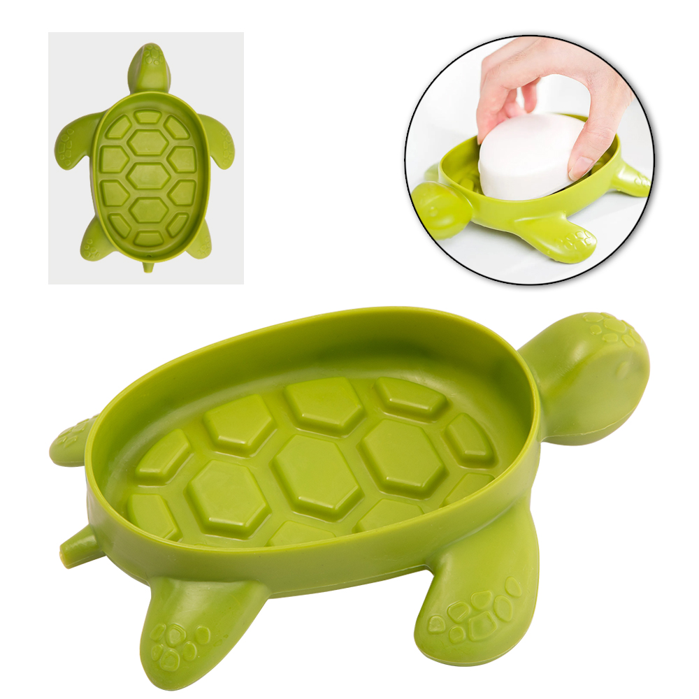 SABONETEIRA DE PIA DE PLASTICO TARTARUGA 15,5X12,7X3CM