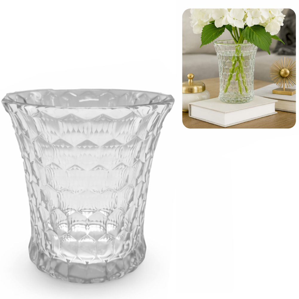 VASO DE VIDRO REDONDO 440ML 11,3X11CM DE Ø