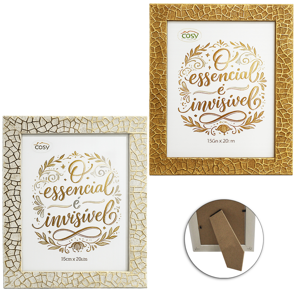 PORTA RETRATO 15X20 COM MOLDURA DE PLASTICO TMD