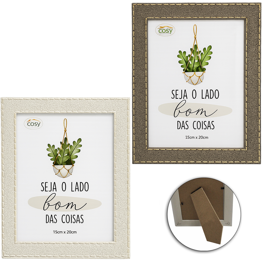 PORTA RETRATO 15X20 COM MOLDURA DE PLASTICO TMD