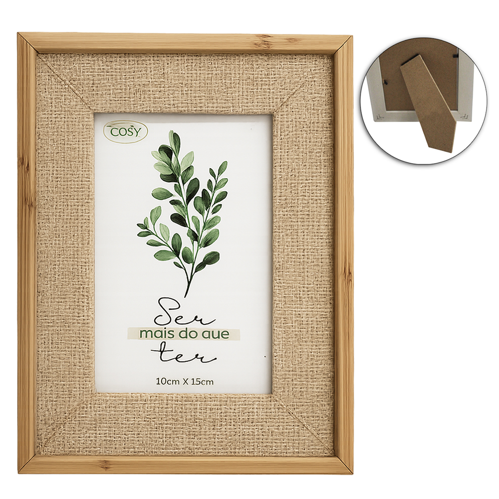 PORTA RETRATO 10X15 COM MOLDURA DE PLASTICO TMD