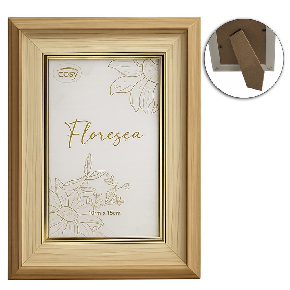 PORTA RETRATO 10X15 COM MOLDURA DE PLASTICO TMD