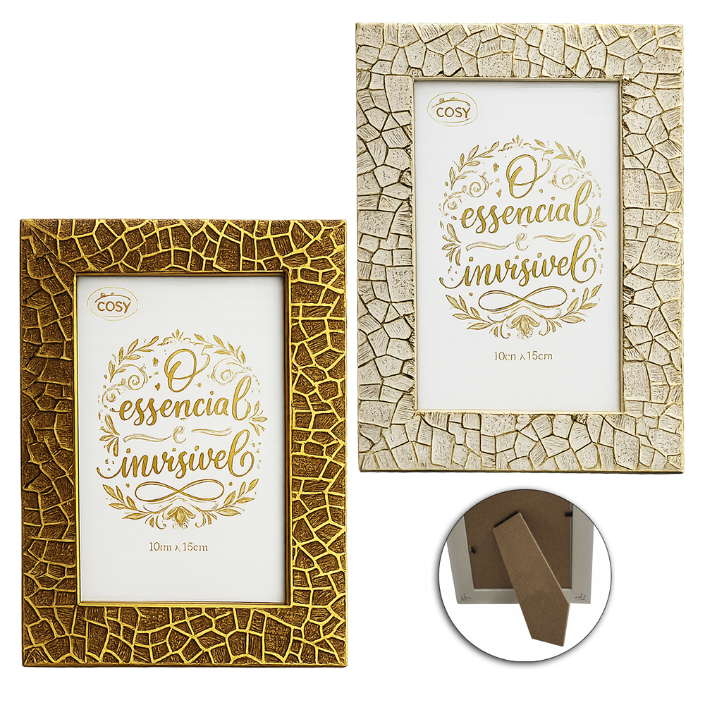 PORTA RETRATO 10X15 COM MOLDURA DE PLASTICO TMD