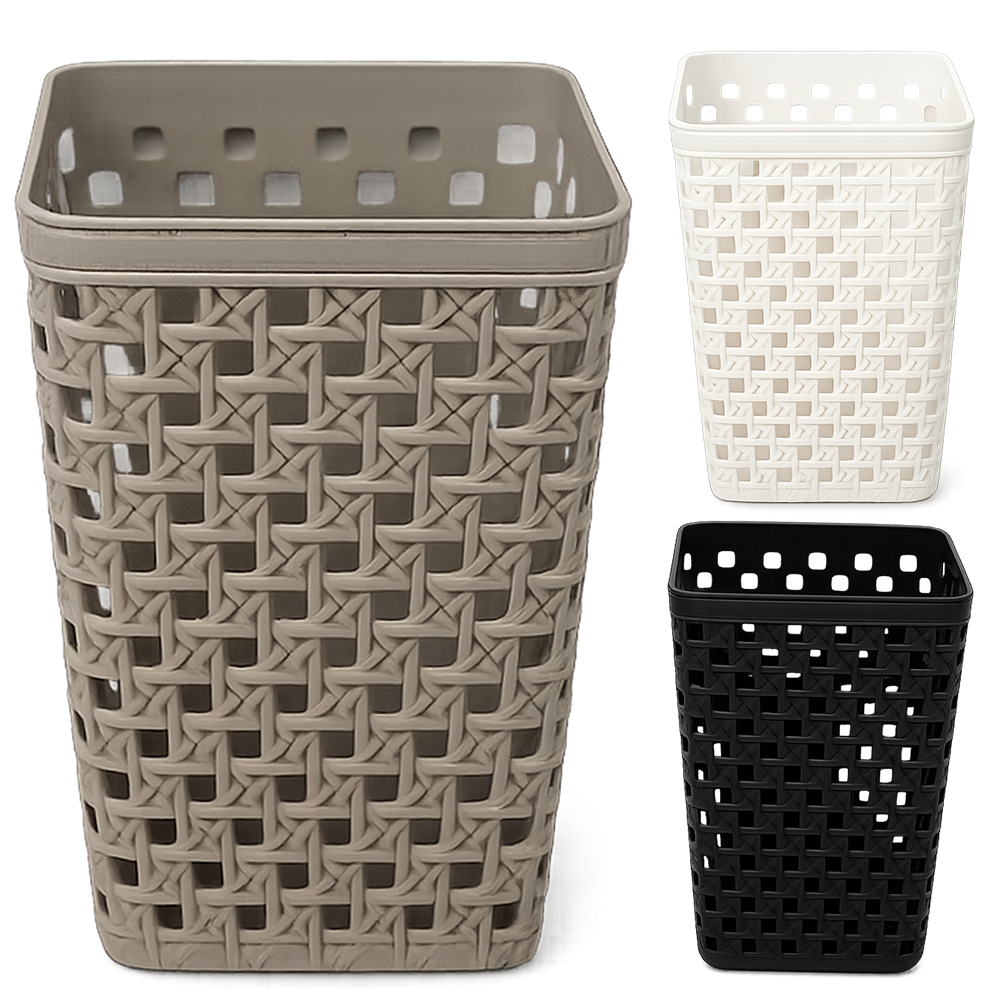 CESTO ORGANIZADOR DE PLASTICO QUADRADO VAZADO 15X11CM