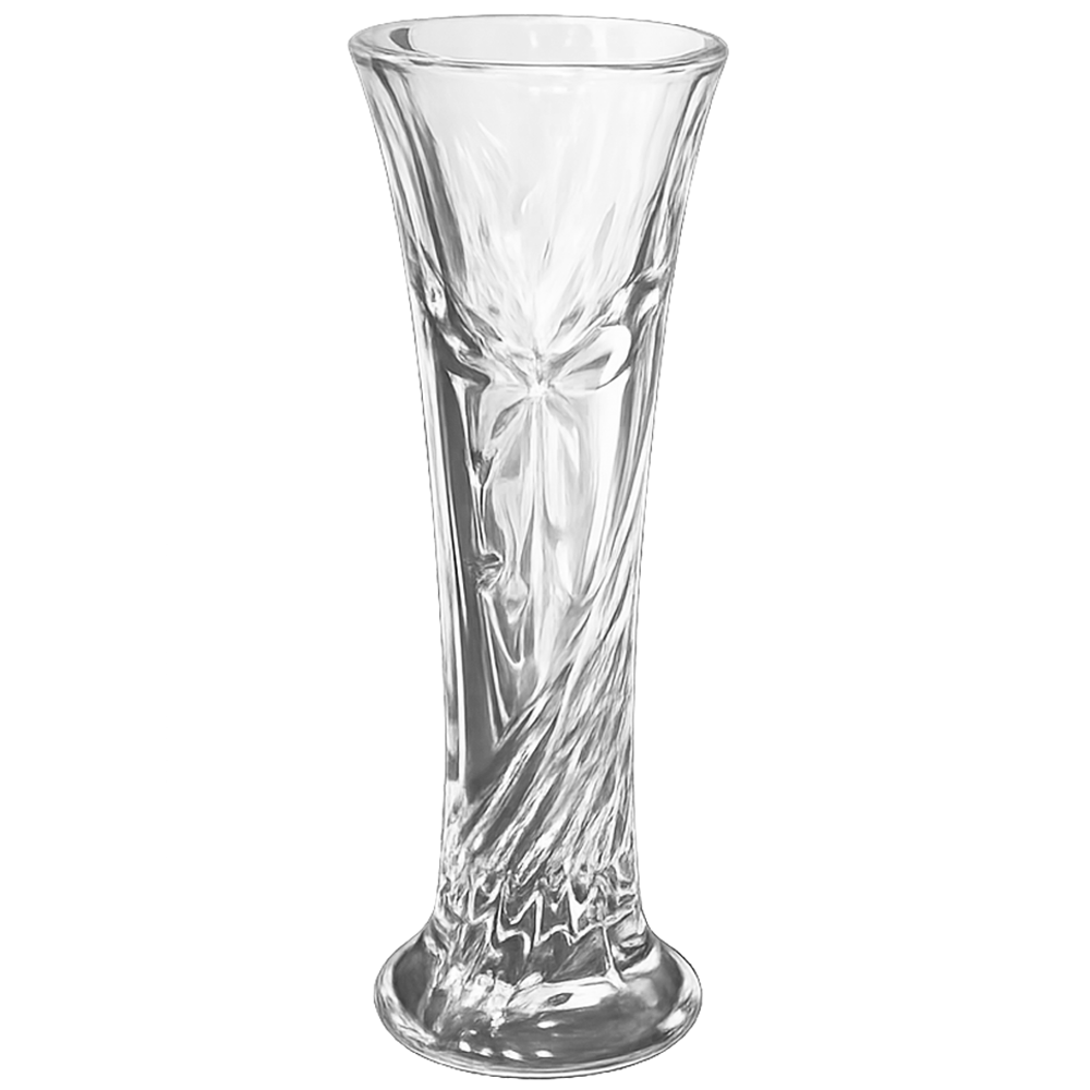 VASO DE VIDRO REDONDO 15X5,5CM DE Ø 